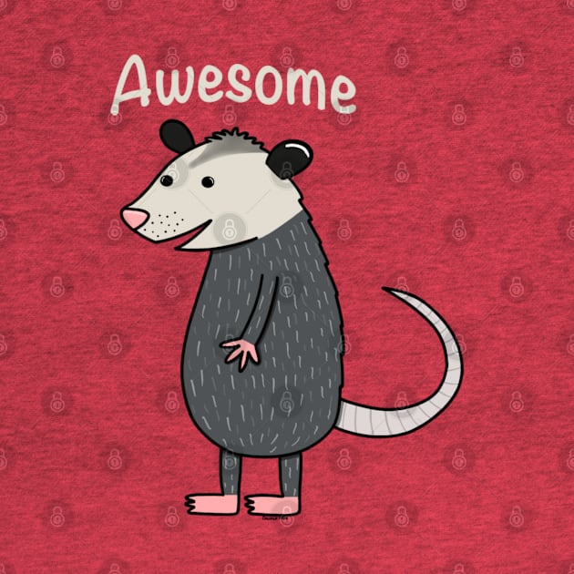 Awesome opossum by Coconut Moe Illustrations